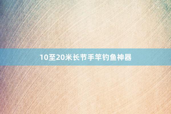 10至20米长节手竿钓鱼神器
